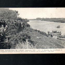 grandes manoeuvres de l'ouest septembre 1912, a marcilly les mitrailleuses du 41e d'infanterie prot&egrave;