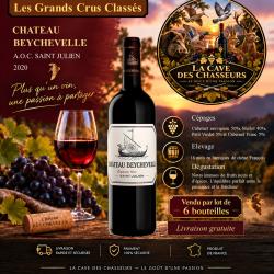 Ch&acirc;teau Beychevelle 2020 1 caisse de 6 bouteilles de 75cl  AOC SAINT JULIEN 4&egrave;me Grand Cru Class&eacute;