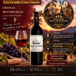 Ch&acirc;teau Beychevelle 2019 1 caisse de 6 bouteilles de 75cl AOC Saint Julien 4&egrave;me Grand Cru Class&eacute;