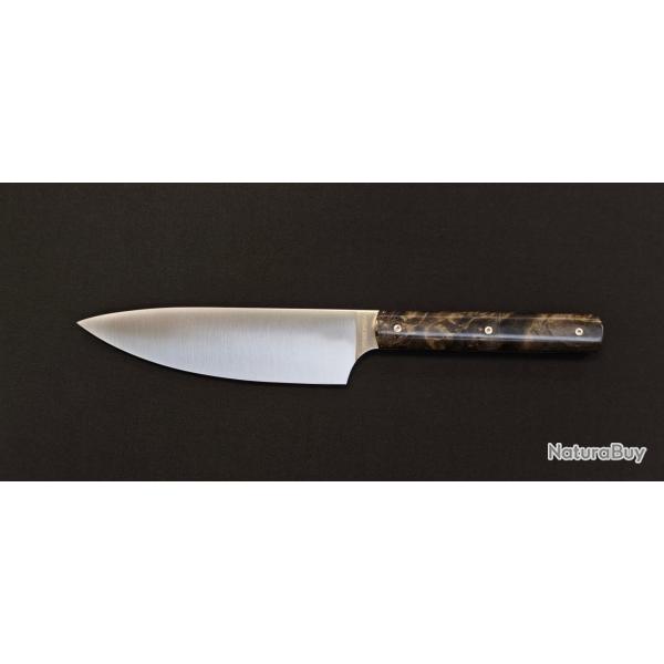 Perceval 9.47 - Couteau �minceur � l�gumes 18 cm - Manche loupe de peuplier noir