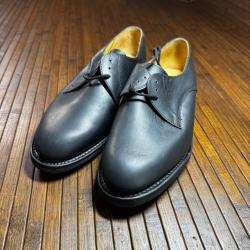 Chaussures cuir noire de c&eacute;r&eacute;monie militaire Marbot Scott Good year Arm&eacute;e de terre  Fran&ccedil;aise T 40