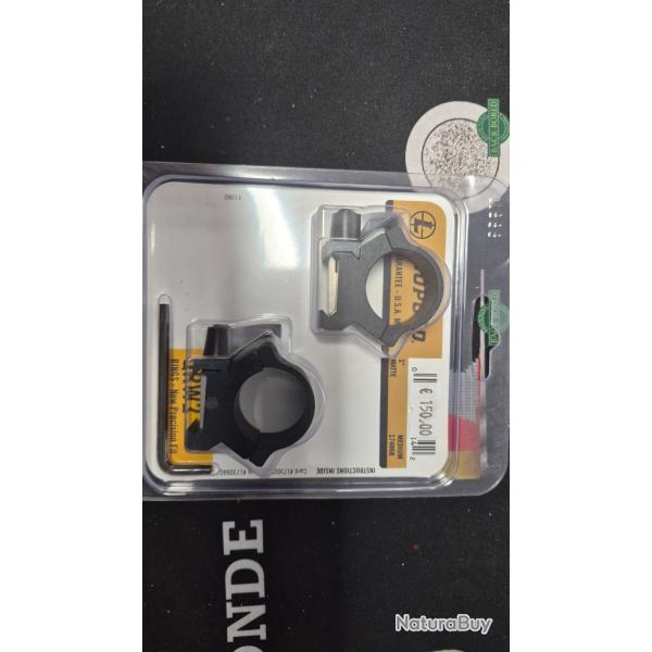 COLLIERS AMOVIBLES 25.4MM LEUPOLD