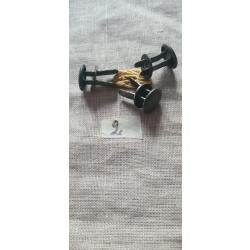 3 Rivets et 3 contre rivets  pour casque WW2  ( A10 )