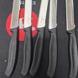 ENSEMBLE 5 COUTEAUX VICTORINOX LISSE