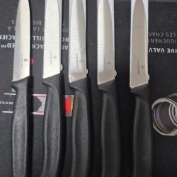 ENSEMBLE 5 COUTEAUX VICTORINOX CRANT&Eacute;E