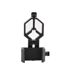 Adaptateur smartphone jumelles m&eacute;tal plastique PA noir 54 &agrave; 90mm