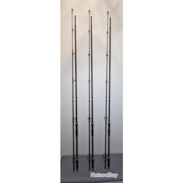 Lot de 3 cannes CAPERLAN Xtrem 900 I-Brid 9/12 pieds - Tr�s bon �tat - P�che de la carpe