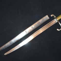 BAIONNETTE MODELE 1866 DES BATAILLON SCOLAIRE-FUSIL CHASSEPOT SCOLAIRE-BELLE EPOQUE 1880/1914