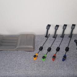 Fox MK3 Black Label 4 couleurs - Coffret 4 swingers - Tr&egrave;s bon &eacute;tat - P&ecirc;che de la carpe