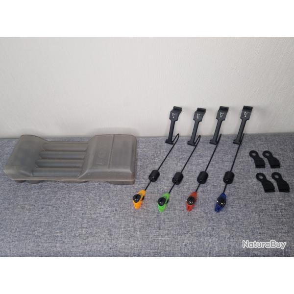 Fox MK3 Black Label 4 couleurs - Coffret 4 swingers - Tr�s bon �tat - P�che de la carpe
