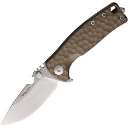 Couteau DPx HEST F Lame Acier M390 Manche Alu Bronze Framelock Made In Italy DPXHSF070