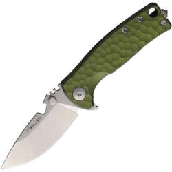 Couteau DPx HEST F Lame Acier M390 Manche Alu Vert Framelock Made In Italy DPXHSF071
