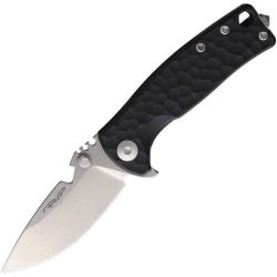 Couteau DPx HEST F Lame Acier M390 Manche Alu Noir Framelock Made In Italy DPXHSF072