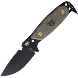 Couteau Fixe DPx HEST Original Lame Acier D2 Manche Micarta Vert &Eacute;tui Kydex Made In Italy DPXHSX201