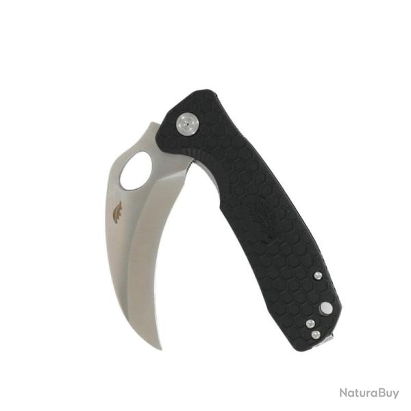 Couteau Honey Badger Knives Claw Smooth Large Lame Acier 8Cr13MoV Manche FRN Noir Liner Lock HB1101
