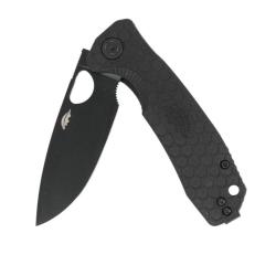 Couteau Honey Badger Knives Drop Point Medium Lame Acier 8Cr13MoV Manche FRN Noir Liner Lock HB1348