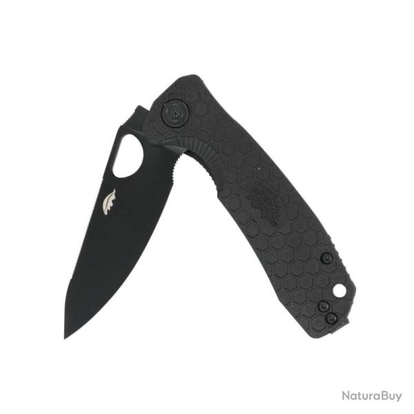 Couteau Honey Badger Knives Leaf Medium Lame Acier D2 Manche FRN Noir Liner Lock HB4027