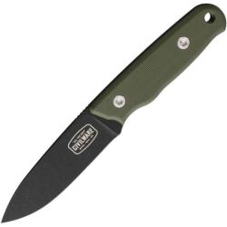 Couteau Fixe Toor Packer Lame Acier D2 Manche G10 Vert &Eacute;tui Kydex Made In USA TR59902