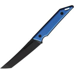 Couteau Fixe Hoback Goliath Lame Acier CPM-20CV Manche G10 Bleu &Eacute;tui Kydex HOB020BB