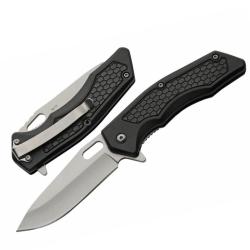 Couteau Rite Edge Dark Hive Lame Acier 3Cr13 Manche ABS Noir Linerlock CN300595