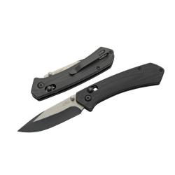 Couteau Rite Edge Hades Lame Acier 8Cr13MoV Manche G10 Noir Cross Bar Lock RUC4009