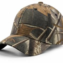 Casquette de Chasse Camouflage For&ecirc;t - R&eacute;glable - Pigeon Canard Sanglier