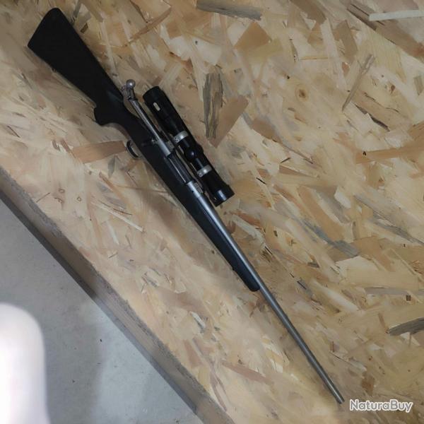 Carabine � r�p�tion Winchester M70 cal: 7 mm Rem Mag avec lunette sur pivot d'occasion