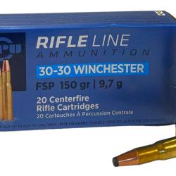 PARTIZAN cal.30-30 Win FSP Soft Point 150 grains 9.7 grammes X20 10 boites ( 200 munitions )