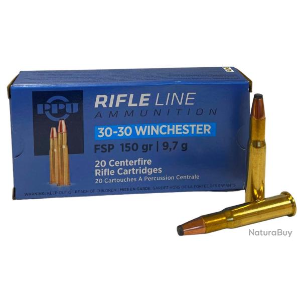 PARTIZAN cal.30-30 Win FSP Soft Point 150 grains 9.7 grammes X20 10 boites ( 200 munitions )