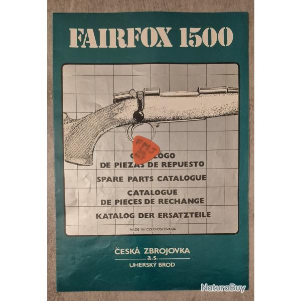 Notice pour carabine CZ FAIRFOX 1500