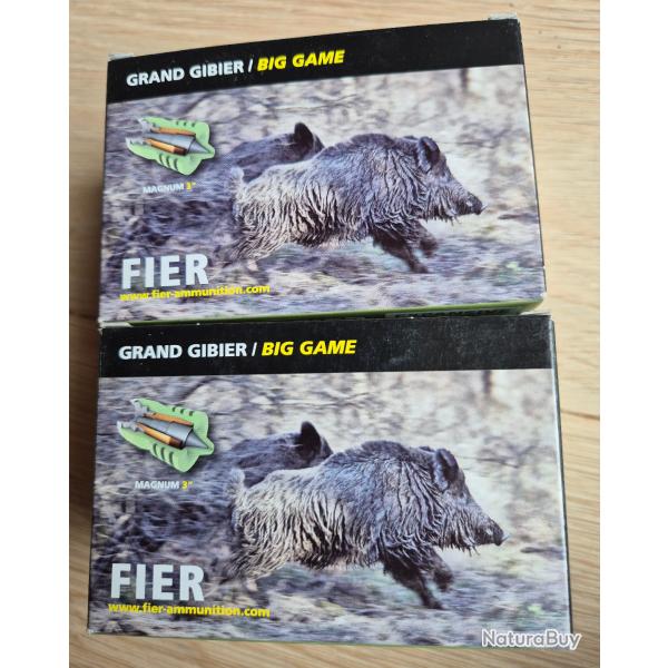 Lot de 6 bo�tes de 5 Fier Expansive Magnum - Calibre 12/76