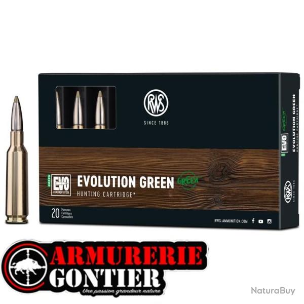 RWS EVO Green 8x57 JRS 9,0 g / 139 gr sans plomb - Bo�te de 20
