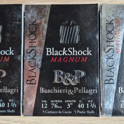 Lot de 3 boites de 5 Balles B&P Big Game Black Shock Magnum 40.5 Gr Cal 12/76