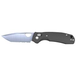 Couteau pliant Honey Badger Medium Crossbolt Tanto noir M