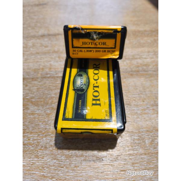66 balles Speer Hot Cor .308 en 200 grains