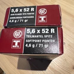 2 bo&icirc;tes 5,6x52R t mantel