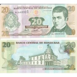 HONDURAS - Billet de 20 Lempiras - 13/07/2006 - Neuf/UNC