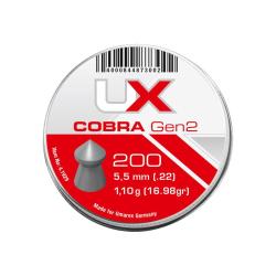 Plombs pointus Umarex Cobra Gen2 calibre 5,5 mm 1,10 g bo&icirc;te de 200