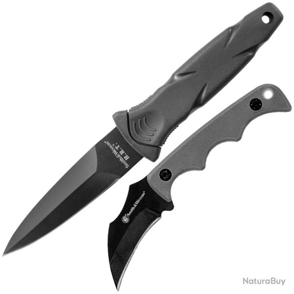 Set de deux couteaux - Smith & Wesson Neck Boot Combo Kit