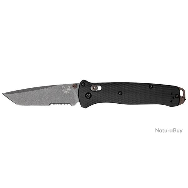 Couteau pliant Benchmade Bailout Storm Gray - Tranchant mixte