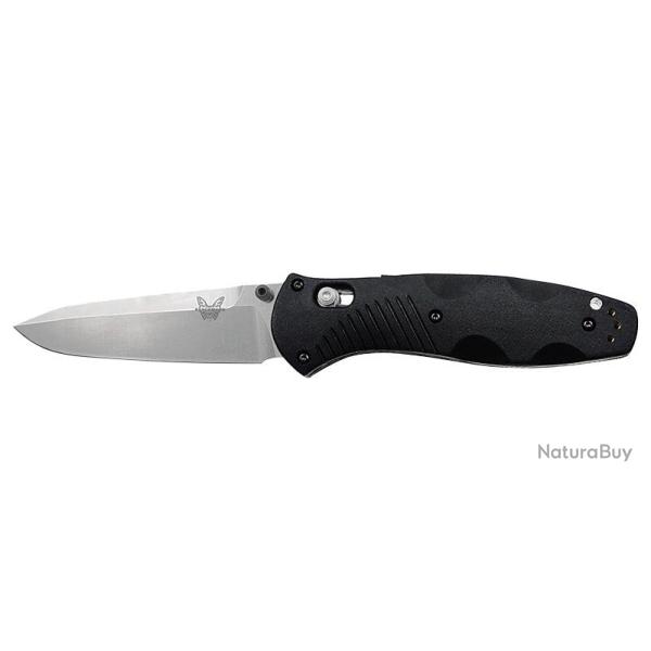 Couteau pliant Benchmade Barrage - Manche valox noir, lame blanche, 154CM, lame de 91 mm