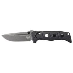 Couteau pliant Benchmade Mini Adamas MagnaCut - Manche G10 noir, lame grise