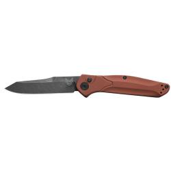 Couteau pliant Benchmade Osborne - Version automatique, aluminium marron, MagnaCut
