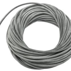 Caoutchouc Elastique gris 5x5mm pour lance pierres - 1 metre