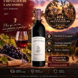 Chevalier de Lascombes 2017 1 caisse de 12 bouteilles de 75cl AOC Margaux