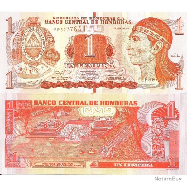 HONDURAS - Billet de 1 Lempira - 12/06/2014 - Neuf/UNC - P96.b