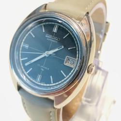 Montre Vintage Seiko Automatic Calibre 7005 - 100% D'Origine - Cadran Anthracite & Date 1970s