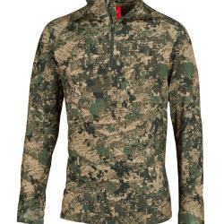 HART - T-shirt   TRAIL ZN C PIXEL FOREST  col zippe &agrave; manches longues taille S M L  XXL