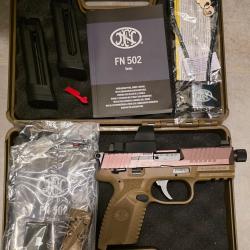 PISTOLET FN502 FDE 22LR