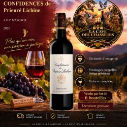 Confidences de Prieur&eacute; Lichine 2020 1 caisse de 6 bouteilles de 75cl AOC Margaux